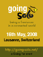 Going Solo conference for freelancers, May 16th, Lausanne (Switzerland).